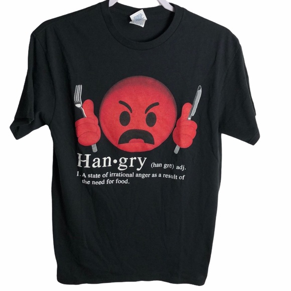 Tops - Hangry Short Sleeve Shirt Size M